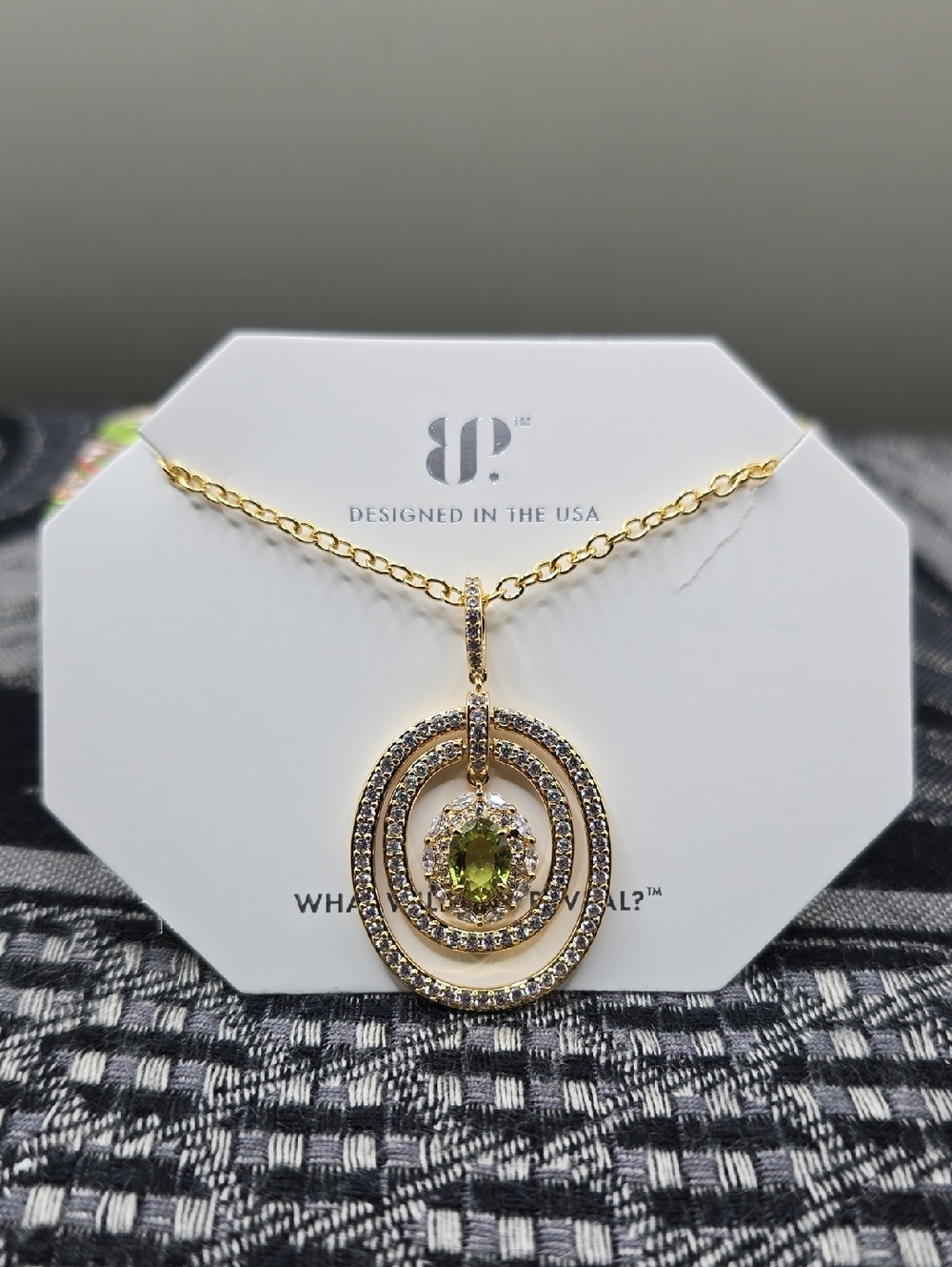 Bomb Party Necklace LC Peridot August 2025 "Glistening Garden Echoes" GP NK25866